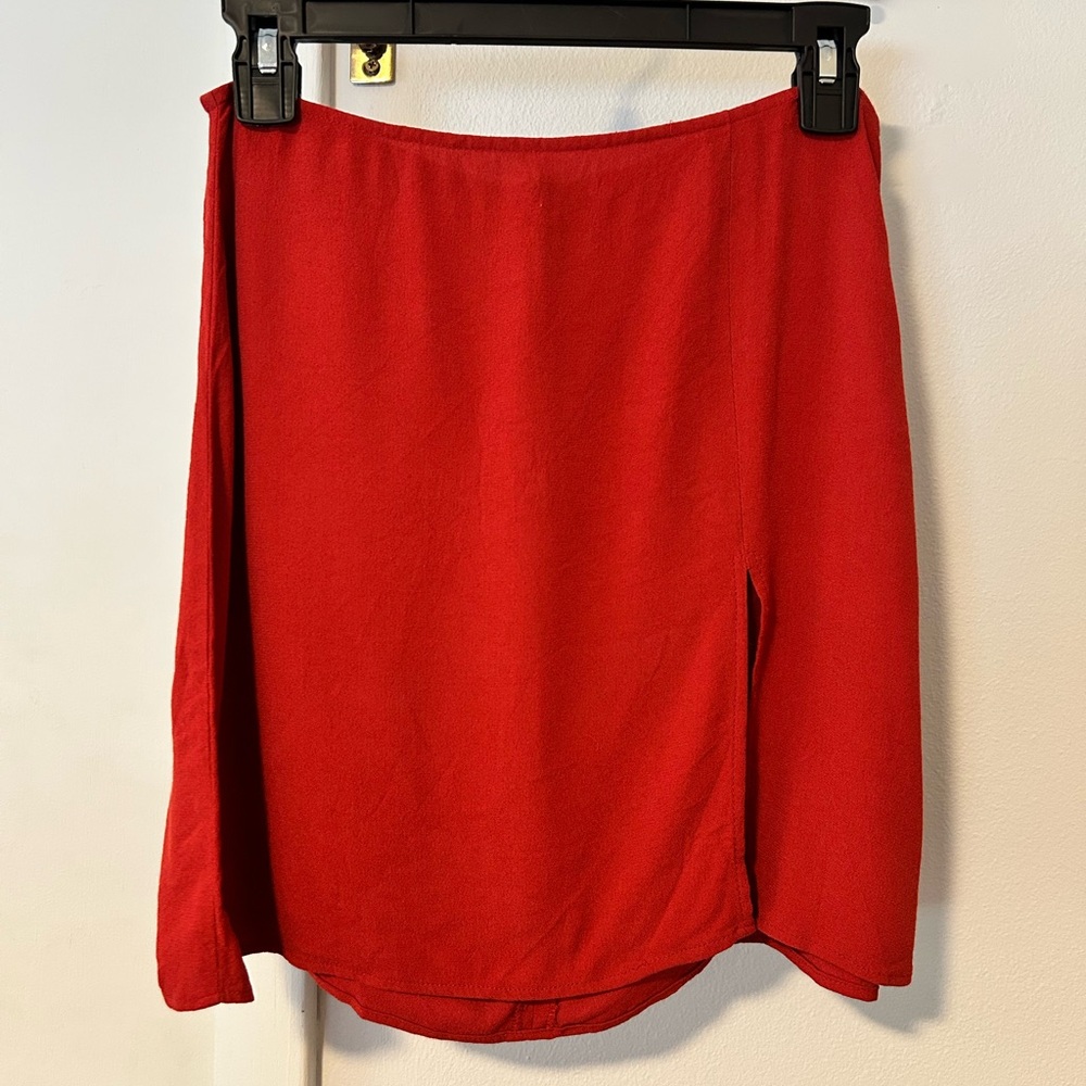 Reformation Margot Skirt Red Sz 6